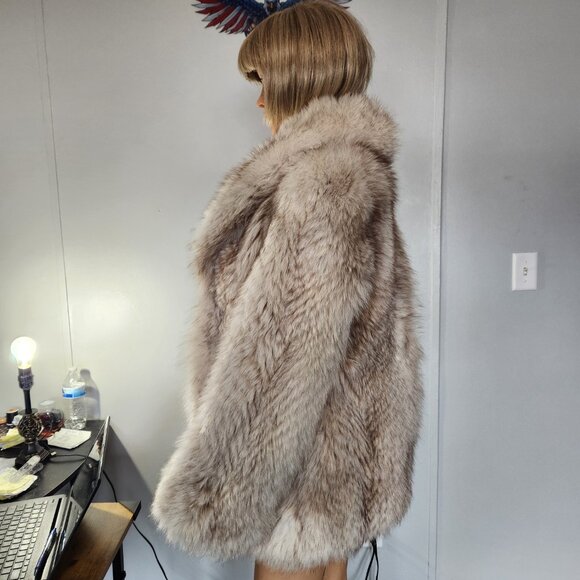 #707 XS fox fur coat - Picture 3 of 4